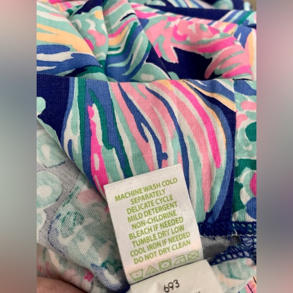 SALE:EUC Lilly Pulitzer MARLOWE T-Shirt Dress-In True Blue Going Coastal - Picture 15 of 16